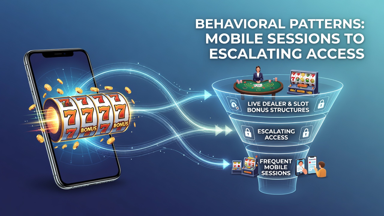 Mobile Casino-Nutzungsmuster und Bonus-Eskalation bei Live-Dealern sowie Slots